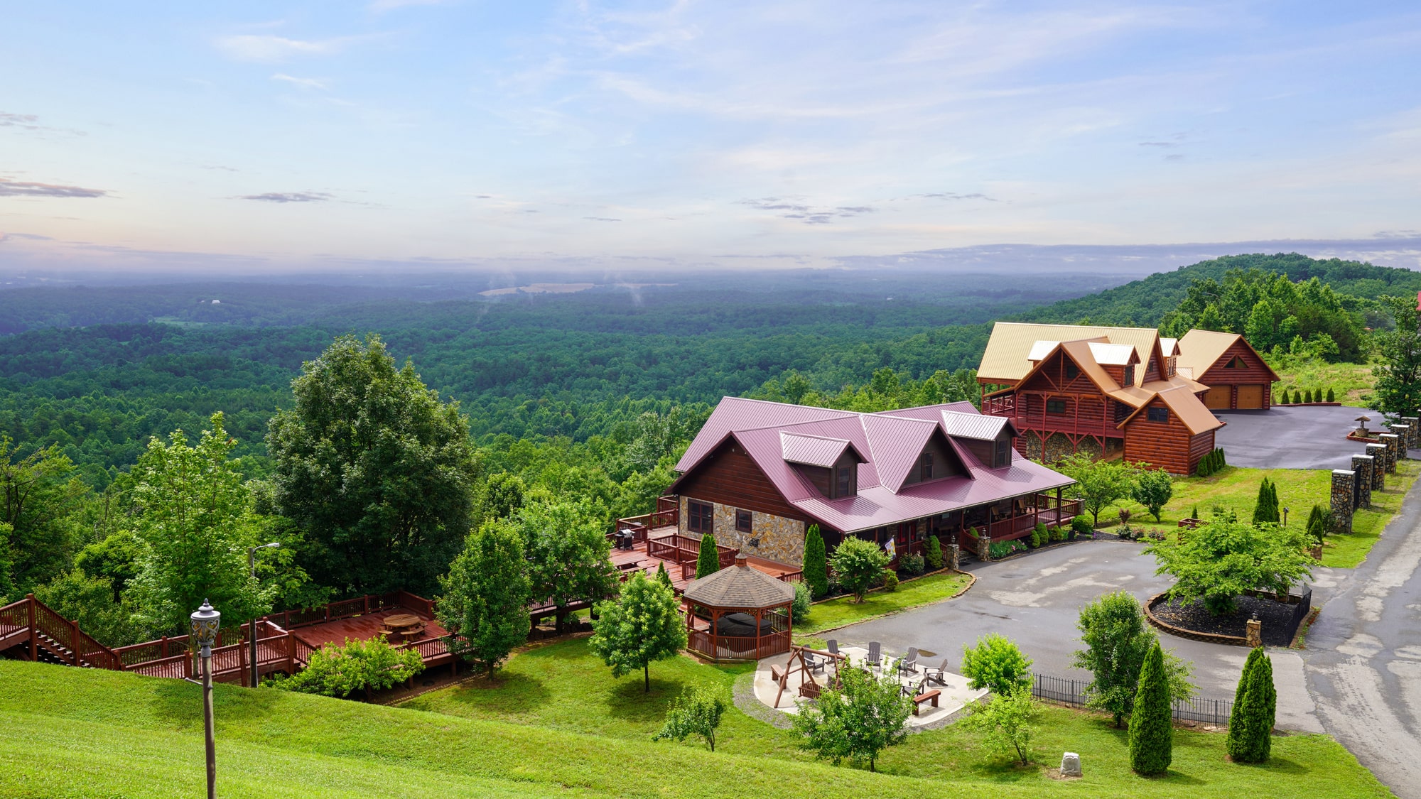 View of one of our North Carolina Mountain Cabin Rentals